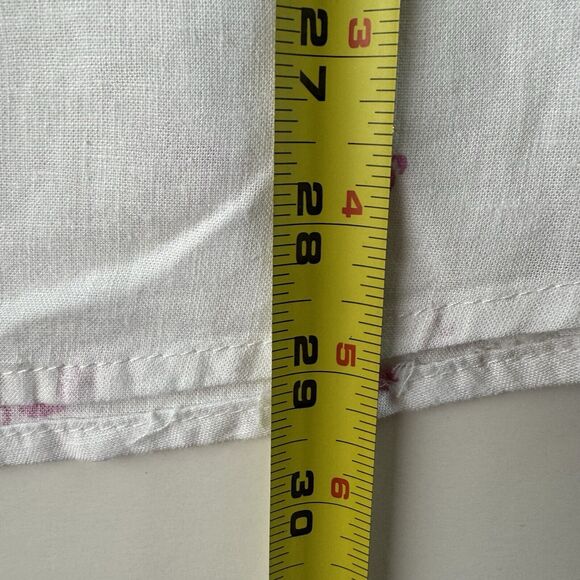 Magaschoni Man Short Sleeve Shirt Flamingos All Over Print Linen Blend Large NWT - Picture 7 of 13